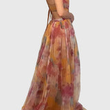 Λαμπρινή - Μακρύ Φλοράλ Φόρεμα για Μια Αβίαστη Κομψότητα