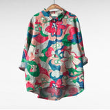 Ιωάννα Κλασικές Λουλουδένιες Μπλούζες