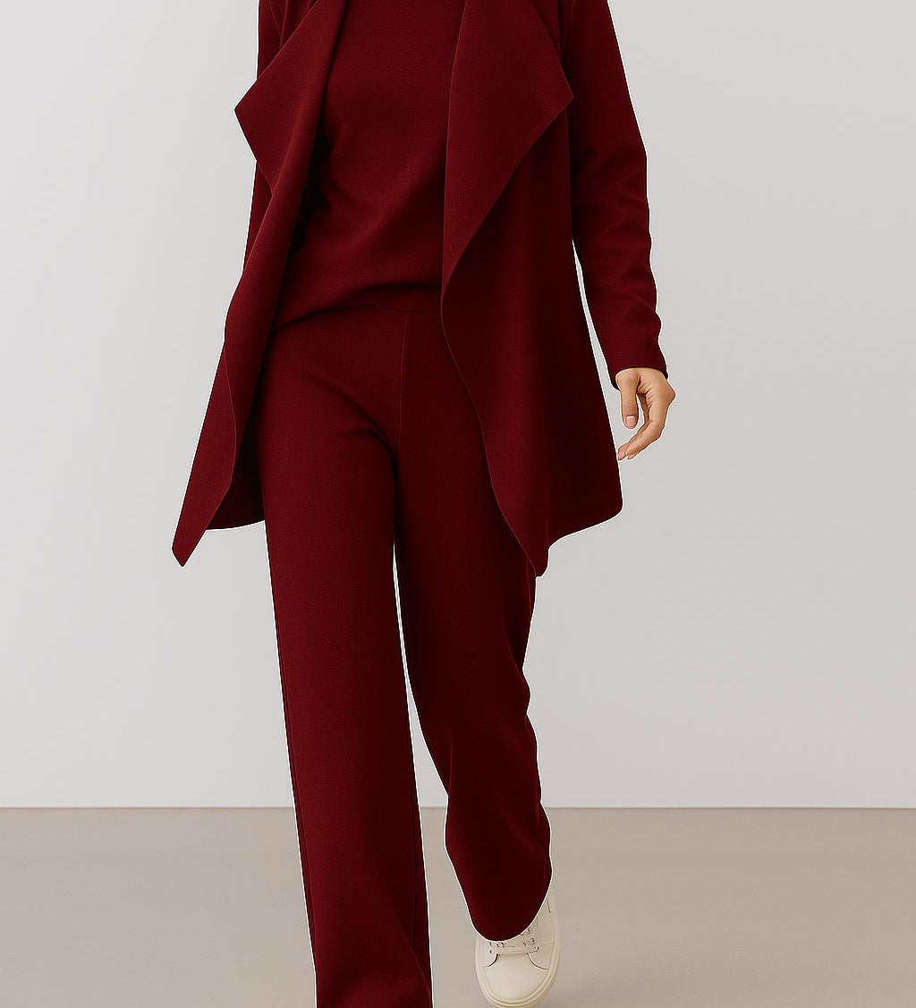 Melina | Σύνολο Καρντιγκάν, Πλεκτό & Παντελόνι "ΠΑΡΙΣΙ"