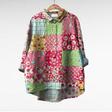 Ιωάννα Κλασικές Λουλουδένιες Μπλούζες