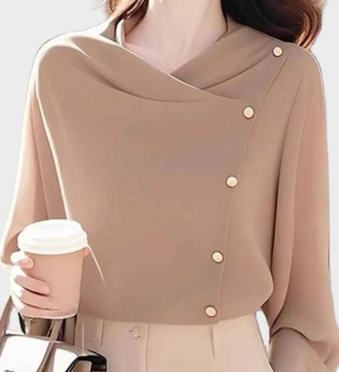 Brianna - Πλεκτή μπλούζα σε άνετη γραμμή και μονόχρωμο σχέδιο (Loose Swing Solid Color Knitted Top)