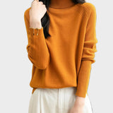 Fritz | 100% Μαλλί Μερίνο Ραγκλάν Πουλόβερ Με Ψηλό Λαιμό