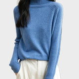 Fritz | 100% Μαλλί Μερίνο Ραγκλάν Πουλόβερ Με Ψηλό Λαιμό