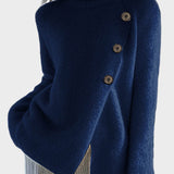 Γυναικείο Πουλόβερ Μάλλινο Μπλούζα Μακρύ Μανίκι Χαλαρό σε Στερεό Χρώμα