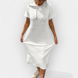 Βρυσηίδα – Άνετο Φόρεμα με Κουκούλα