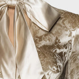 Rachel - Κομψό και εκλεπτυσμένο βελούδο εμπριμέ πουκάμισο σε σαμπανιζέ χρώμα