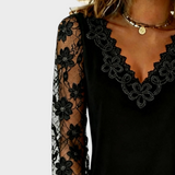 Ryzza | Μοντέρνο Μπλουζάκι Μακρυμάνικο με V-Λαιμό