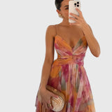 Λαμπρινή - Μακρύ Φλοράλ Φόρεμα για Μια Αβίαστη Κομψότητα