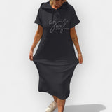 Βρυσηίδα – Άνετο Φόρεμα με Κουκούλα