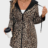 Dionissia | Αναστρέψιμο Μπουφάν με Καπέλο και Λεοπάρ Πατρόν
