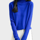 Fritz | 100% Μαλλί Μερίνο Ραγκλάν Πουλόβερ Με Ψηλό Λαιμό