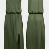 Dianne Αμάνικο φόρεμα με σκίσιμο στο πλάι με χαλαρή σιλουέτα