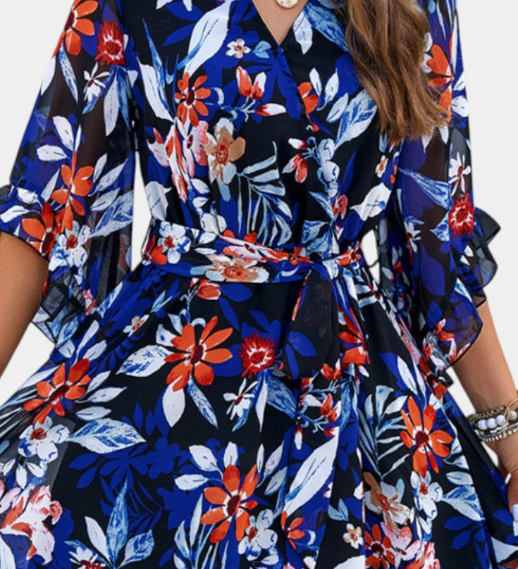 Φόρεμα Besa Μίνι Λουλουδάτο με Στάμπα