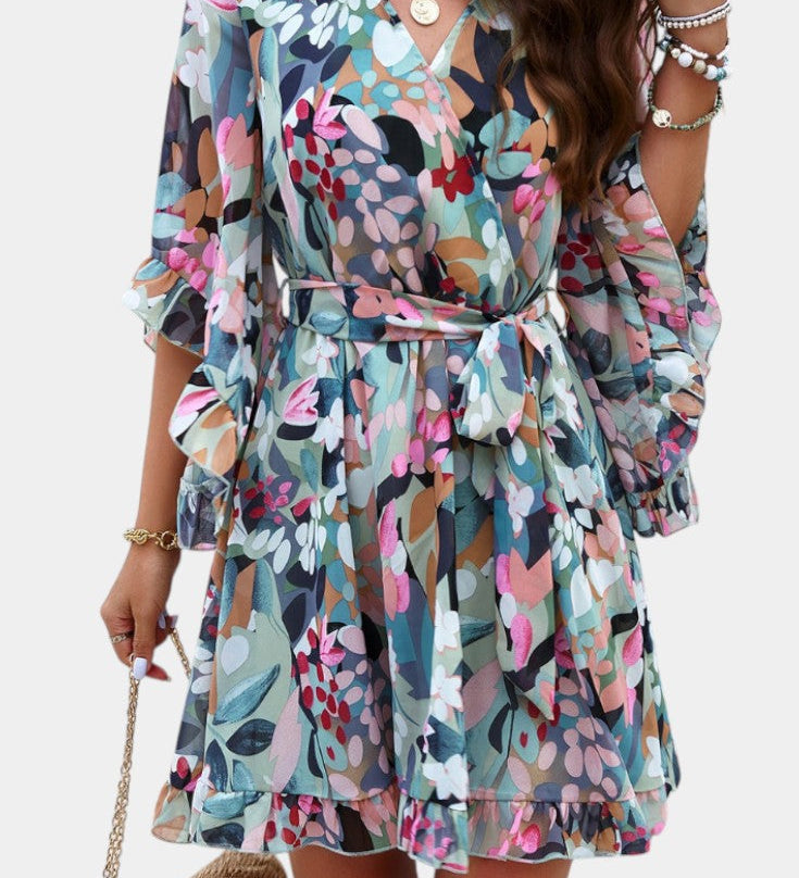 Φόρεμα Besa Μίνι Λουλουδάτο με Στάμπα