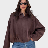 Vita | Σουέντ bomber τζάκετ