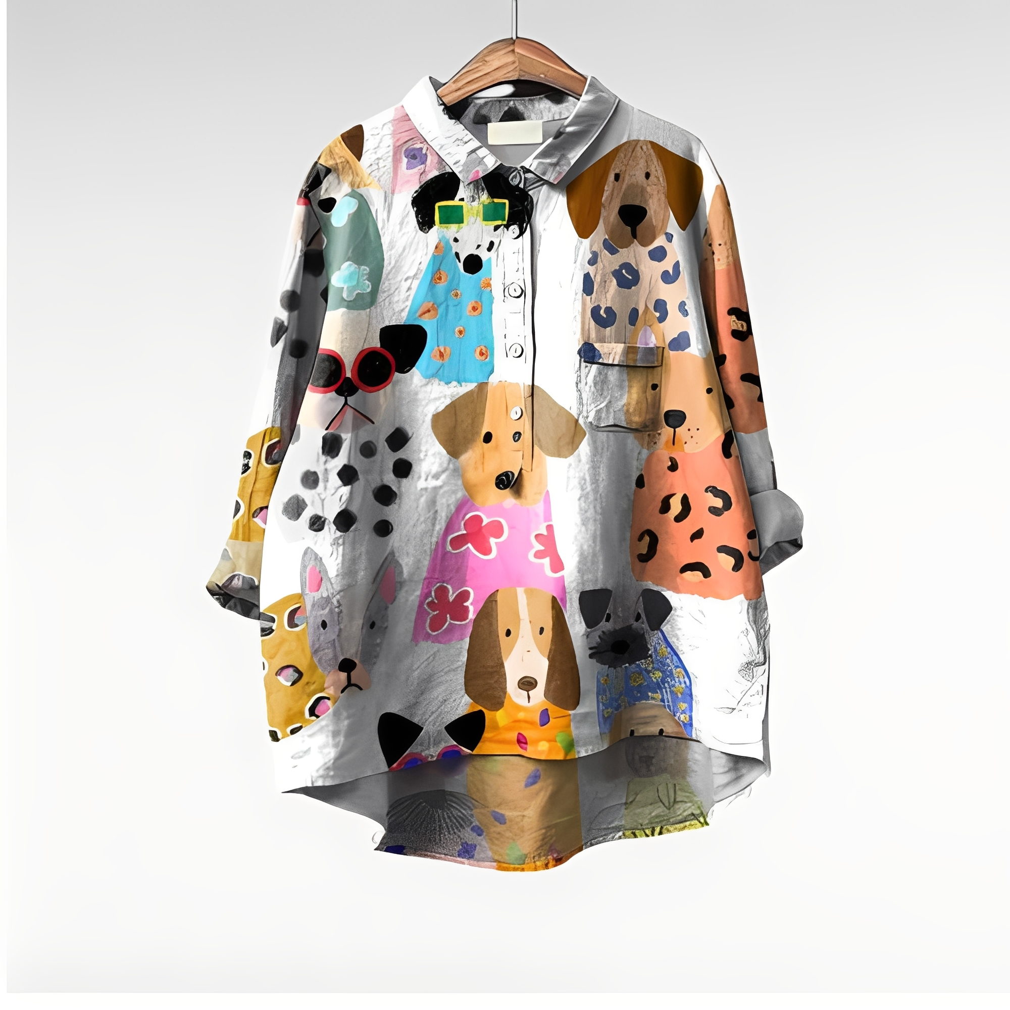 Ειρήνη - Καλλιτεχνική γυναικεία μπλούζα με μακρύ μανίκι