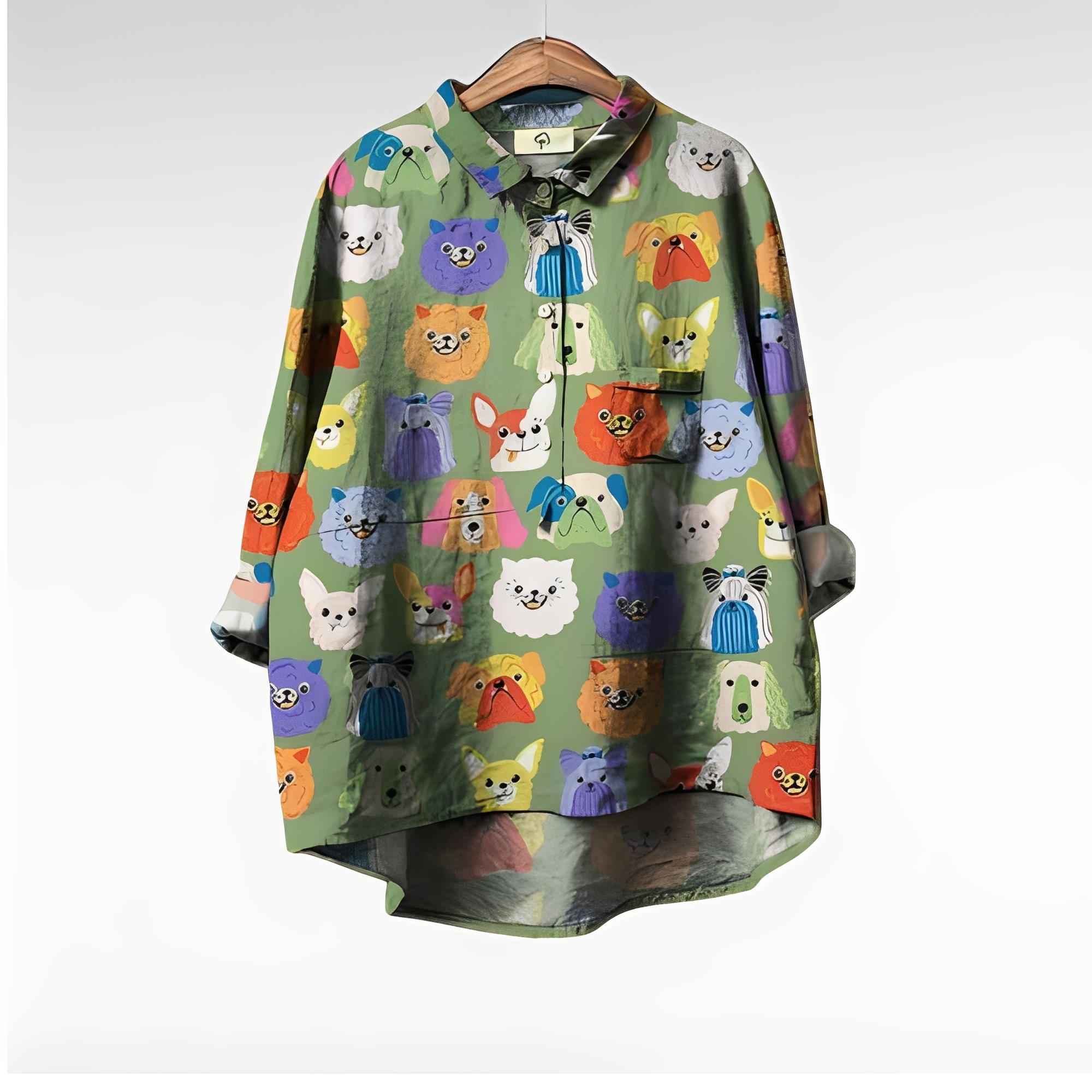 Ειρήνη - Καλλιτεχνική γυναικεία μπλούζα με μακρύ μανίκι