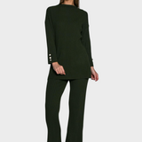 Cruella | Σετ πλεκτό ριμπ με κουμπιά