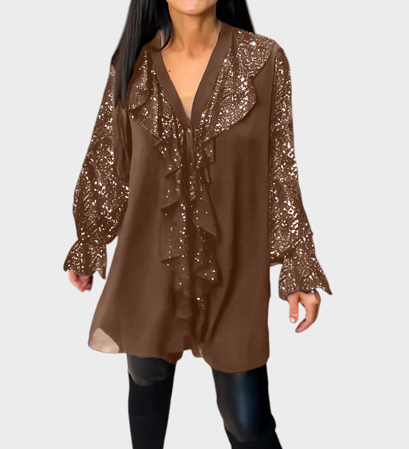 Fatima | Μπλούζες με Ρίγες σε Στερεό Χρώμα