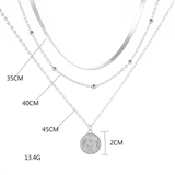 Ασημένιο Τριπλό Κολιέ