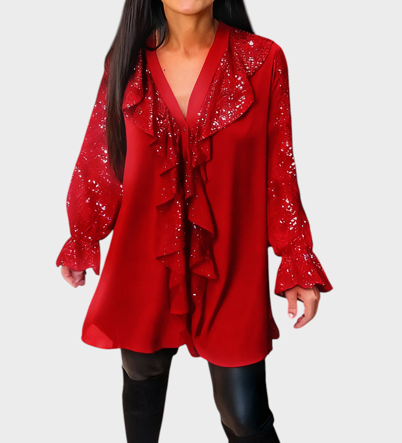 Fatima | Μπλούζες με Ρίγες σε Στερεό Χρώμα