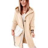 Lin - Γυναικεία Πολυτελής Πλεκτή Ζακέτα με Κουκούλα (Women’s Luxury Hooded Sweater Cardigan)