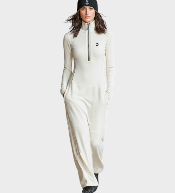 Madea | Γυναικείο Αθλητικό Φόρεμα Μαξι Viscose με Μισό Υψηλό Γιακά και Φερμουάρ MDA3197G9Y