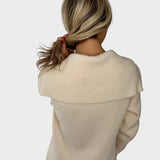 Νικόλ | Πολυτελές Κομψό Μισό Φερμουάρ Πλεκτό Φόρεμα