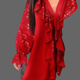 χαλαρά μπλουζάκια μονόχρωμα με βολάν