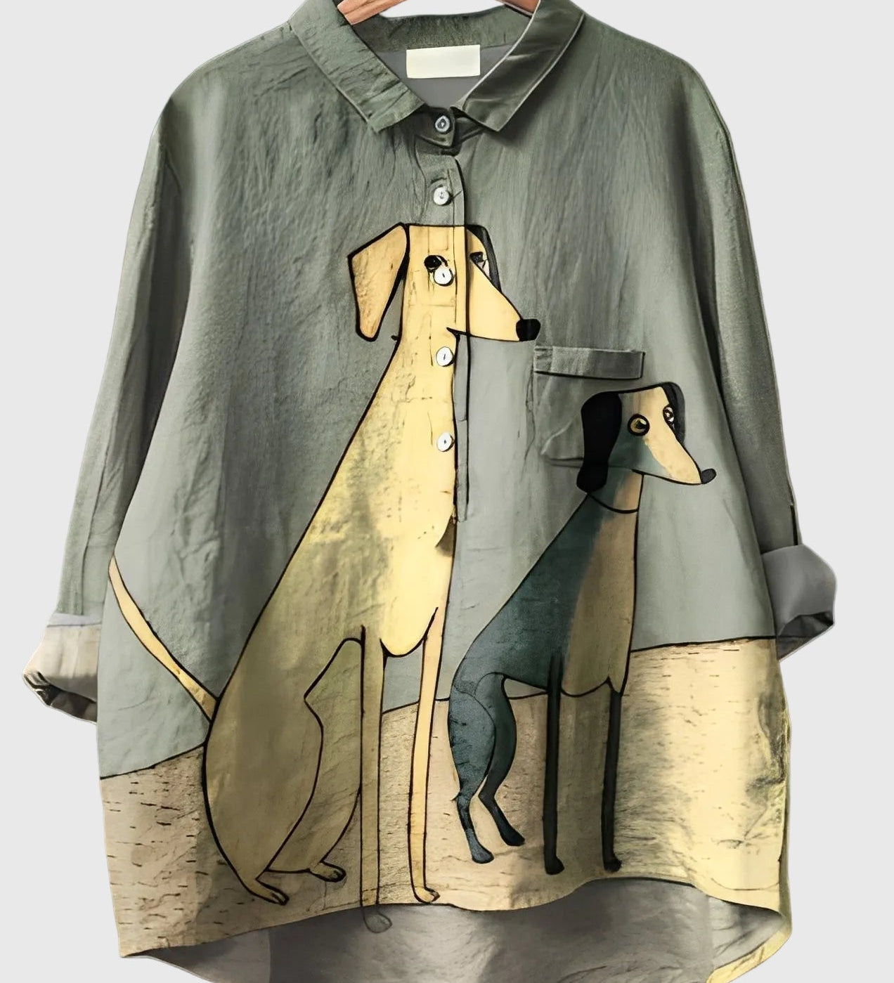 Ειρήνη - Καλλιτεχνική γυναικεία μπλούζα με μακρύ μανίκι