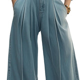 Rebecca - Vintage Φαρδύ Τζιν Παντελόνι (Vintage Wide-Leg Denim Trousers)