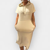 Βρυσηίδα – Άνετο Φόρεμα με Κουκούλα