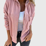 Ευριδίκη – Καθημερινό Μπουφάν από Κορντούρα με Κουκούλα