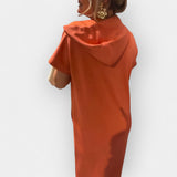 Βρυσηίδα – Άνετο Φόρεμα με Κουκούλα