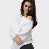 Adalisa | ΠΛΕΚΤΟ ΠΟΥΛΟΒΕΡ - Λευκό