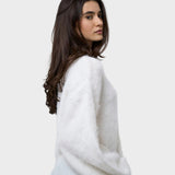 Adalisa | ΠΛΕΚΤΟ ΠΟΥΛΟΒΕΡ - Λευκό