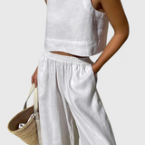 Avelina Μινιμαλιστικό Σετ από Ανάλαφρο Βαμβάκι και Λινό