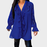 Fatima | Μπλούζες με Ρίγες σε Στερεό Χρώμα