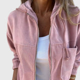 Ευριδίκη – Καθημερινό Μπουφάν από Κορντούρα με Κουκούλα