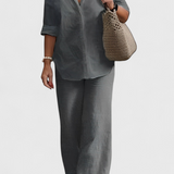 Σετ Δύο Τεμαχίων από Βαμβάκι και Λινό