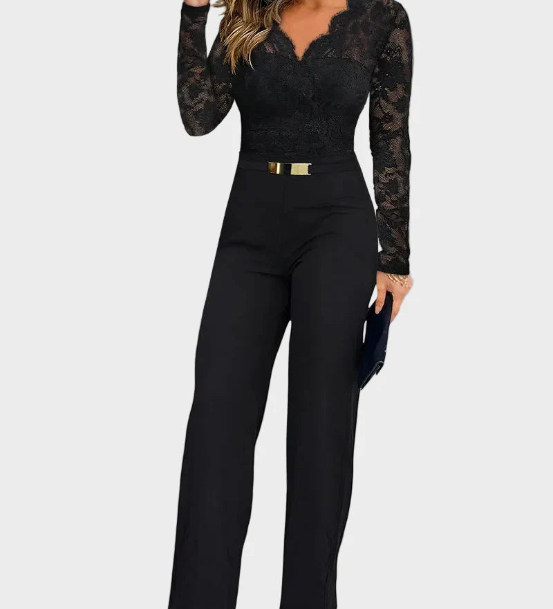 Julienne -Μακρυμάνικη Ολόσωμη Φόρμα με Φερμουάρ στην Πλάτη