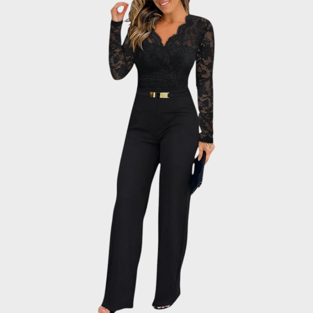 Kylene | Ολόσωμη Φόρμα με Μακριά Μανίκια και Φερμουάρ στην Πλάτη