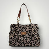 Λεονάρα | Τσάντα Tote με Λεοπάρ Πατρόν