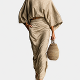 Σοφία - Σετ φούστα και μακρυμάνικη μπλούζα