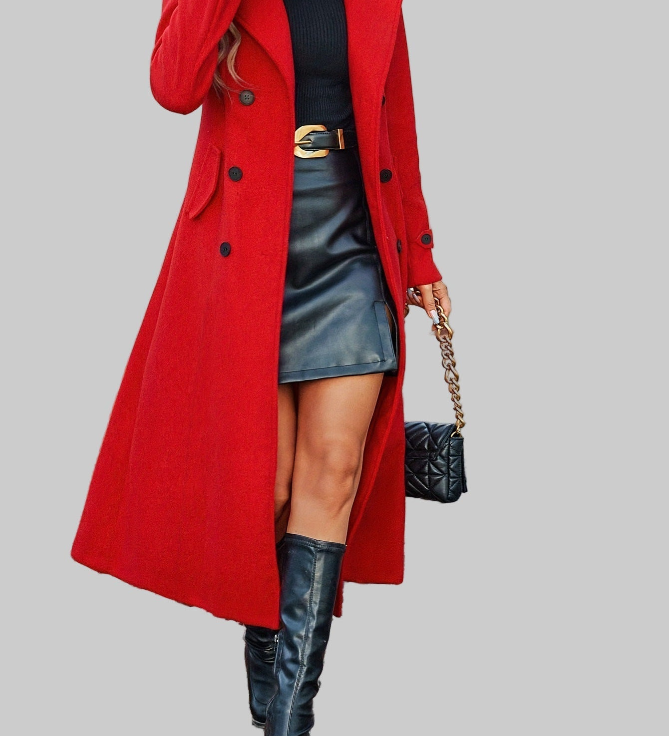 Mila διπλόφαρδο μάλλινο παλτό