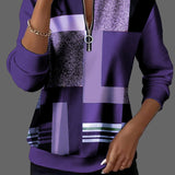 Laila | Φούτερ με μισό φερμουάρ (half-zip)