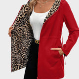 Dionissia | Αναστρέψιμο Μπουφάν με Καπέλο και Λεοπάρ Πατρόν