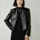 Iris | Κοντό τζάκετ τύπου μοτοσικλέτας από PU