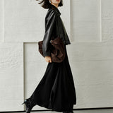 Iris | Κοντό τζάκετ τύπου μοτοσικλέτας από PU