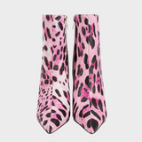 Leila | Μποτάκια Γόβες με Στενό Ψηλό Τακούνι Λεοπάρδαλης